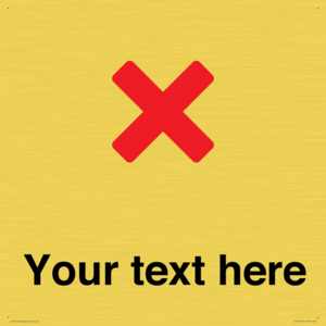 Custom plain background, red cross sign